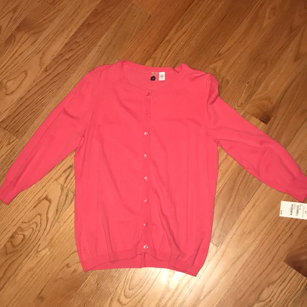 Pink cardigan